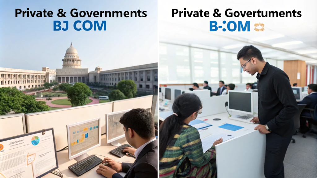 Exploring Career Opportunities for B.Com Graduates: Private vs Government Jobs